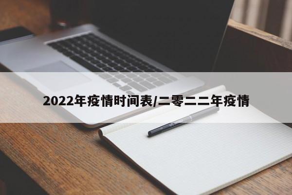 2022年疫情时间表/二零二二年疫情